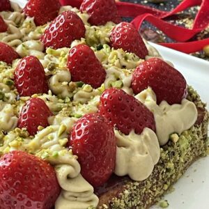 Tarte fraises pistache